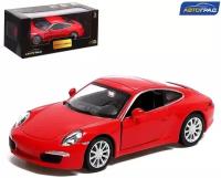 Машина металлическая PORSCHE 911 CARRERA S, 1:32, открываются двери, инерция, цвет красный