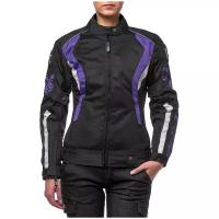 Куртка текстильная MOTEQ ROXY, женский, черный/фиолетовый, размер XS