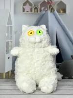 Мягкая игрушка Кот с разноцветными глазами, кошка, 22см