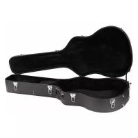 Rockcase rc10611 b/ sb фигурный кейс для 12-стр. акустической гитары, деревянная основа, черный