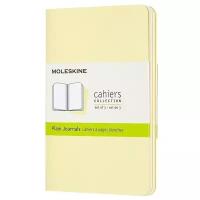 Набор 3 блокнота Moleskine Cahier Journal Pocket, 64 стр, желтый, нелинованный