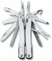 Мультитул Victorinox SwissTool Spirit X (3.0224. L) 105мм 24функц. чехол кожаный серебристый карт. коробка