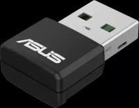 Адаптер Asus USB-AX55 NANO // WI-FI 802.11ax/ac/a/g/n, 400 + 867 Mbps USB 3.0 Adapter + 2 antenna; 90IG06X0-MO0B00