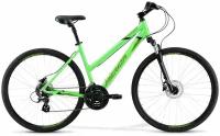 Велосипед MERIDA Crossway 10-D Lady 2021 зеленый/черный 47см