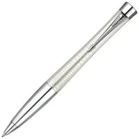 Ручка шариковая PARKER "Urban Premium Pearl Metal CT" синяя, 1,0мм", белый жемчуг, хромированные детали, синяя, S0911450