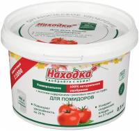 Концентрат на 500 л. ЭКО удобрение для помидоров из торфа на основе гуминовых кислот, в пасте, т. м. "Находка", Пластиковое ведро - 0,5 кг