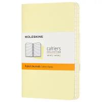 Набор 3 блокнота Moleskine Cahier Journal Pocket, 64 стр, желтый, в линейку