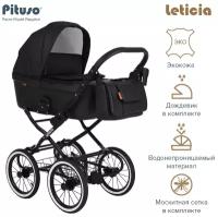 Коляска для новорожденных Pituso Leticia Classic, black