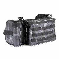 Y-FBB-02 Сумка рыболовная поясная "Yaman" Fishing Belt Bag, 74х22х10 см, цв. сер.камуфляж + 2 кор