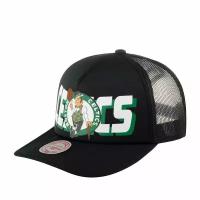 Бейсболка MITCHELL NESS арт. HHSS5345-BCEYYPPPBLCK Boston Celtics NBA (черный), размер ONE