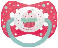 Пустышка силиконовая классическая Canpol Babies Cupcake, 6-18 мес., розовый