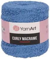 Пряжа для вязания YarnArt 'Curly Macrame' 500гр 195м (60% хлопок, 40% вискоза и полиэстер) (786 синий), 2 мотка