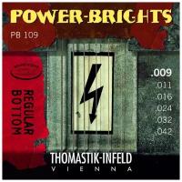 THOMASTIK PB109 струны серии Power-Brights для электрогитары, 9-42