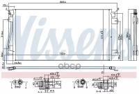 NISSENS 94660 Радиатор кондиционера RENAULT MASTER 2.8 dCi 00-