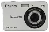 Фотоаппарат Rekam iLook S990i серебристый 21Mpix 2.7" 720p SDHC/MMC CMOS IS el/Li-Ion