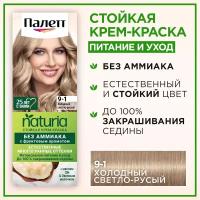 ПАЛЕТТ Naturia Стойкая крем-краска 9-1 Холодный светло-русый