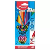 Maped Цветные карандаши Color Peps Strong 12 цветов (862712), 12 шт