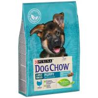 DOG CHOW PUPPY LARGE BREED для щенков крупных пород с индейкой (2,5 кг)