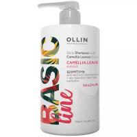 OLLIN Professional шампунь Basic Line Camellia Leaves Extract для частого применения с экстрактом листьев камелии 750 мл