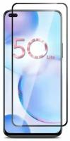 Защитное стекло "Полное покрытие" для Huawei Honor 50 Lite / Nova 8i / Хуавей хонор 50 лайт / Нова 8 ай Черное
