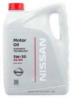 Моторное масло Nissan Motor Oil 5W-30 A5/B5, 5 л