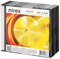 Диск Mirex DVD-R 4,7Gb 16x slim box, упаковка 10 шт