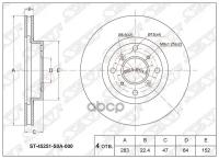 Диск Тормозной Перед Honda Accord/Torneo F20b Cf4/Cf5 4Wd/Cl3 97-02 Sat арт. ST-45251-S0A-000