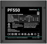 Блок питания DeepCool PF550, 550Вт, 120мм, черный, retail [r-pf550d-ha0b-eu]