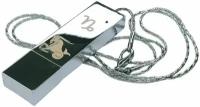 Подарочный USB-накопитель подвеска на цепочке с гравировкой знак зодиака козерог 256GB USB 3.0, с бархатным мешочком