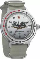 Мужские наручные часы Восток Командирские 921823-beige, нейлон, бежевый