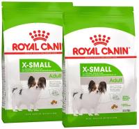 ROYAL CANIN X-SMALL ADULT для взрослых собак маленьких пород (0,5 + 0,5 кг)