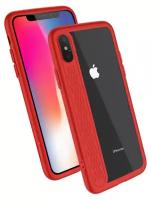 Чехол силиконовый для iPhone X/XS, HOCO, Star shadow series, красный