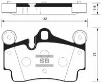 Колодки тормозные задние Sangsin SP2198