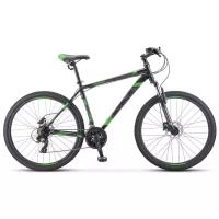 Велосипед Горный STELS NAVIGATOR 700 D (27,5"), рама 21, черный/зеленый, гидравлические тормоза