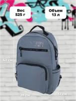 Рюкзак Seventeen SVJB-RT3-4224, серый, 42 x 28 x 12 см, унисекс