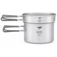 Набор титановой посуды Keith Titanium 2-Piece Cook Set Ti6012