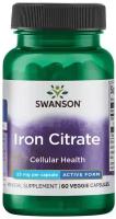 Swanson Iron Citrate 25 mg (Цитрат Железа 25 мг) 60 вег капсул (Swanson)