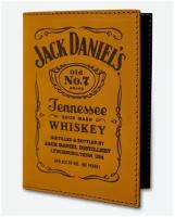 Обложка для паспорта KAZA Jack Daniel's светло-коричневый