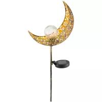 Фигурка садовая (фонарь) чудесный САД 367 "Луна" светодиодный на солнечной батарее, металл/пластик