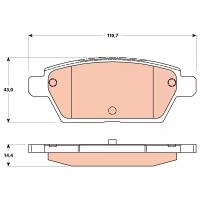 Колодки Дисковые Задние TRW GDB3517