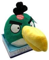 Мягкая игрушка ANGRY BIRDS со звуком, цвет зеленый, 20см