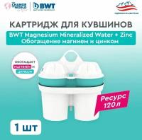 Картридж для фильтра-кувшина BWT Magnesium Mineralized Water + Zinc 1 шт, обогащение магнием и цинком, для кувшинов BWT PENGUIN/ BWT VIDA/БВТ