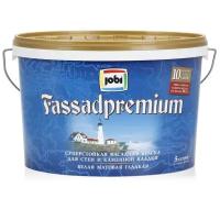 Краска фасадная белая JOBI Fassadpremium 5 л