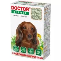 Мультивитаминное лакомство Doctor Animal с морскими водорослями, для собак, 100 таблеток
