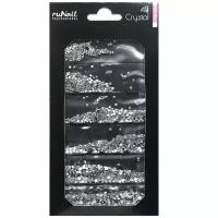 Стразы для дизайна ногтей кристалл ruNail 1728 шт микс (1,5/1,8/2/2,3/2,7/3 мм) арт. 4148, серебряные