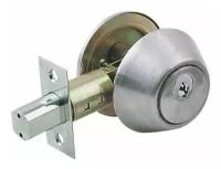 Замок врезной deadbolt 101 "K-19" (кл/верт) никель 5кл