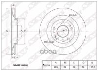 STMR334996 SAT Диск тормозной перед MITSUBISHI PAJERO IO H6#/7# 98-07