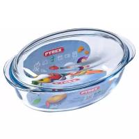 Кастрюля-утятница PYREX Essentials 4л, овальная, стекло, арт 459A000/W243