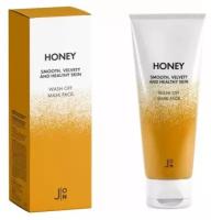 Маска для лица Мёд J: ON Honey Smooth Velvety and Healthy Skin Wash Off Mask Pack, 50 гр