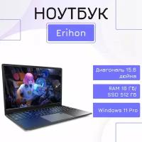 15.6" Игровой ноутбук Eryhon, Intel Core i5-1035G4 (1.1 ГГц), RAM 16 ГБ DDR4, SSD 512 ГБ, Windows 11 Pro, черный